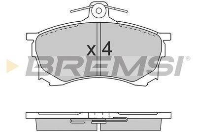 Комплект тормозных колодок, дисковый тормоз BREMSI BP2700 для MITSUBISHI CARISMA