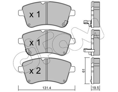 CIFAM 822-913-0 Тормозные колодки и сигнализаторы для KIA VENGA (YN) 1.4 CRDi 75 CIFAM 822-913-0 Тормозные колодки и сигнализаторы для KIA VENGA (YN) 1.4 CRDi 75