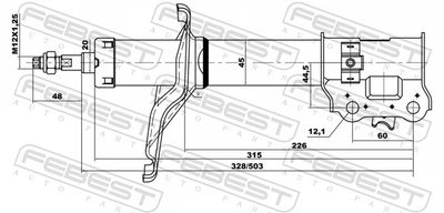 AMORTIZOR FEBEST 12666483FR 1