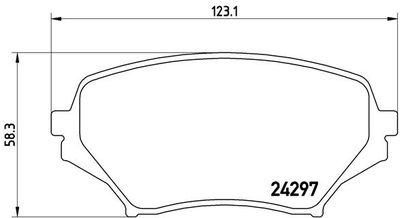 Комплект тормозных колодок, дисковый тормоз BREMBO P 49 043 для MAZDA MX-5