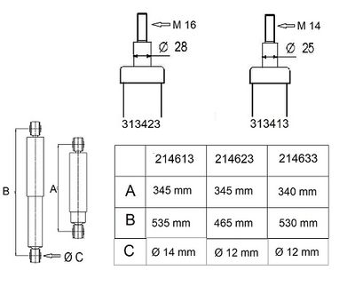 AL-KO 313413 Амортизатори  для VW CRAFTER (Фольксваген_ Крафтер)