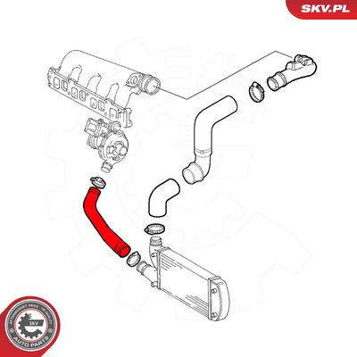 Hadička plnícího vzduchu SKV 43SKV357