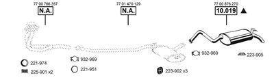 Układ wydechowy ASMET RE104615