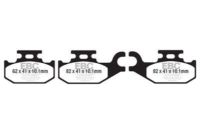 Комплект тормозных колодок, дисковый тормоз EBC Brakes DPX2182 для RENAULT TWIZY