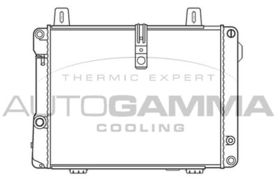 Радиатор, охлаждение двигателя AUTOGAMMA 100182 для CITROËN CX