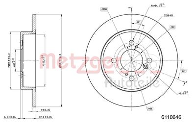 Brake Disc 6110646