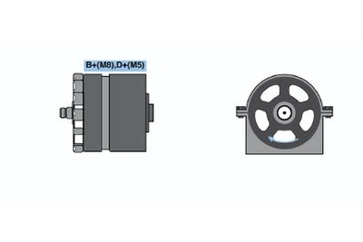 GENERATOR / ALTERNATOR BOSCH 0120468125 4