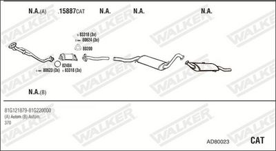 Изпускателна система WALKER AD80023