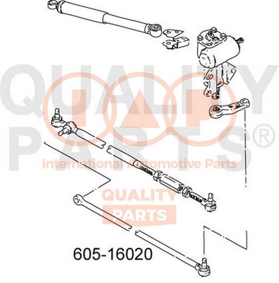 Поперечная рулевая тяга IAP QUALITY PARTS 605-16020 для SUZUKI SJ413