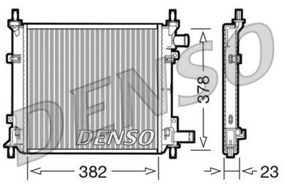 Радиатор, охлаждение двигателя DENSO DRM10060 для FORD KA