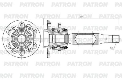 Приводной вал PATRON PDS0563 для MERCEDES-BENZ SPRINTER