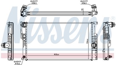 RADIATOR RACIRE MOTOR NISSENS 60815 5