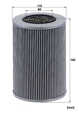 Filtr, pracovní hydraulika MANN-FILTER HD 1258