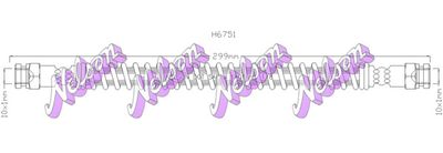 спирачен маркуч KAWE H6751