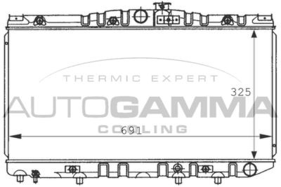 Радиатор, охлаждение двигателя AUTOGAMMA 100993 для TOYOTA CAMRY