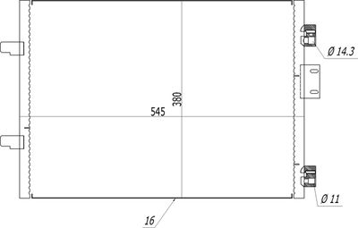Конденсатор, кондиционер HART 610 263 для RENAULT CLIO