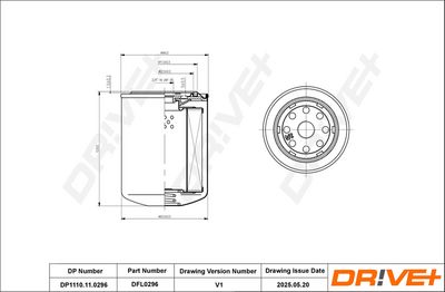 ÖLFILTER DR!VE+ DP1110110296 0