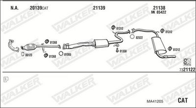 Изпускателна система WALKER MA41205