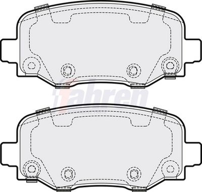 Fahren Brake Pad Set, disc brake FBP3836