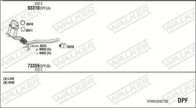 Изпускателна система WALKER VWK026732