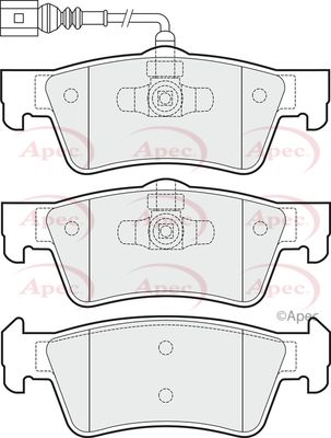 Brake Pad Set APEC PAD1727