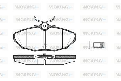 Комплект тормозных колодок, дисковый тормоз WOKING P6323.10 для LINCOLN LS