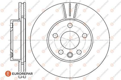 Тормозной диск EUROREPAR 1618883280 для SEAT ALHAMBRA