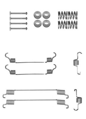 Sada příslušenství, brzdové čelisti ELTA AUTOMOTIVE EA8050