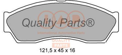 Комплект тормозных колодок, дисковый тормоз IAP QUALITY PARTS 704-22041 для TATA INDIGO