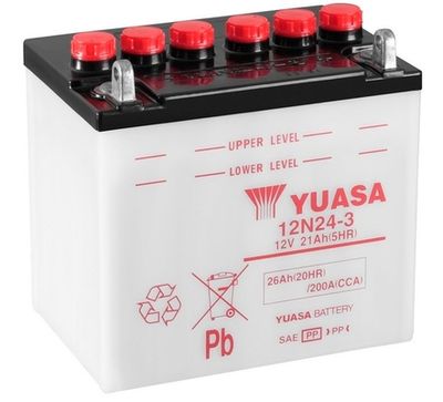 Yuasa Starter Battery 12N24-3