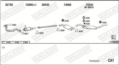 Изпускателна система WALKER VW40203