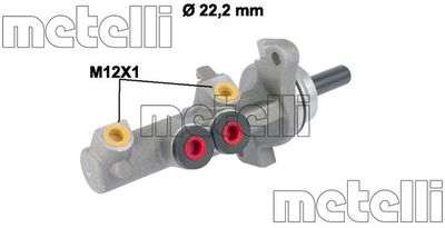 Главный тормозной цилиндр METELLI 05-0833 для VW CC