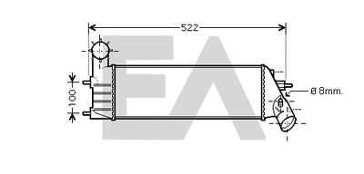 EACLIMA 36A55011 Интеркулер  для FIAT ULYSSE (Фиат Улссе)