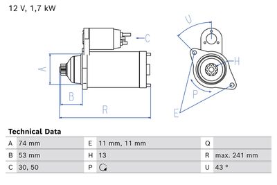 BOSCH Starteris