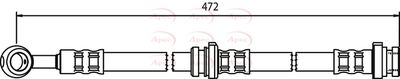 Brake Hose APEC HOS3456