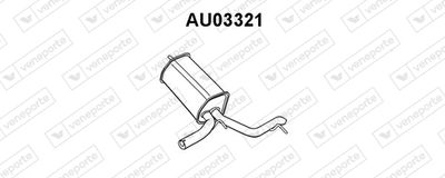 Глушитель выхлопных газов конечный VENEPORTE AU03321 для AUDI A2