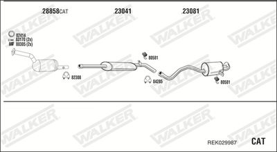 Układ wydechowy WALKER REK029987