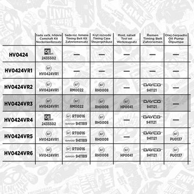 SET AX CU CAME ET ENGINETEAM HV0424VR3 1