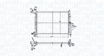 MAGNETI MARELLI Kühler, Motorkühlung