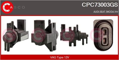 Měnič tlaku, výfukový systém CASCO CPC73003GS