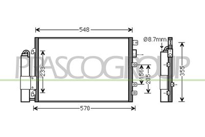 CONDENSATOR CLIMATIZARE PRASCO RN917C002