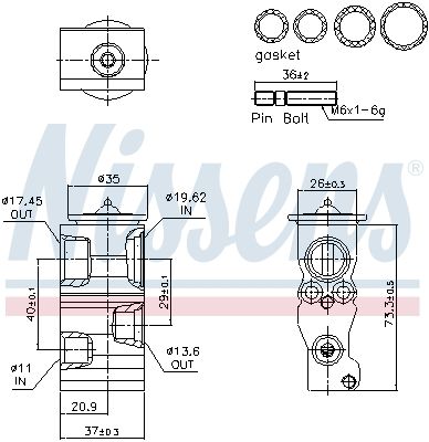 SUPAPA EXPANSIUNE CLIMA NISSENS 999541 5