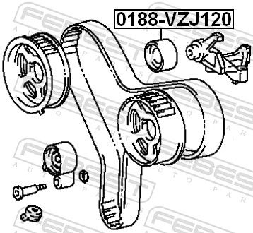 ROLA GHIDARE/CONDUCERE CUREA DISTRIBUTIE FEBEST 0188VZJ120 1