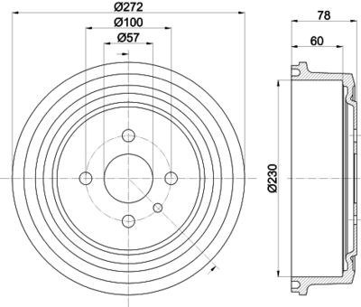 спирачен барабан MINTEX MBD003
