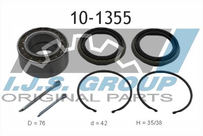 Комплект подшипника ступицы колеса IJS GROUP 10-1355 для NISSAN MAXIMA