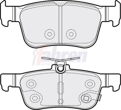 Fahren Brake Pad Set, disc brake FBP3740