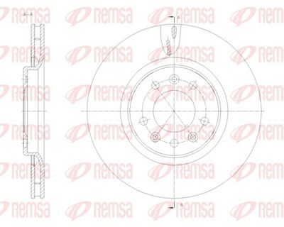 Tarcza hamulcowa REMSA 61776.10
