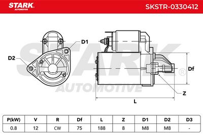стартер STARK SKSTR-0330412