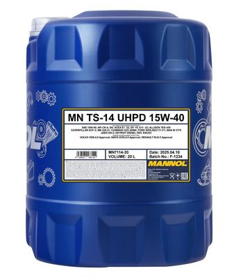 Mannol TS-14 UHPD E7/E9 15W40 - 20L
