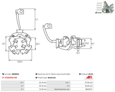 Vorschau Halter, Kohlebürsten Ansicht 2